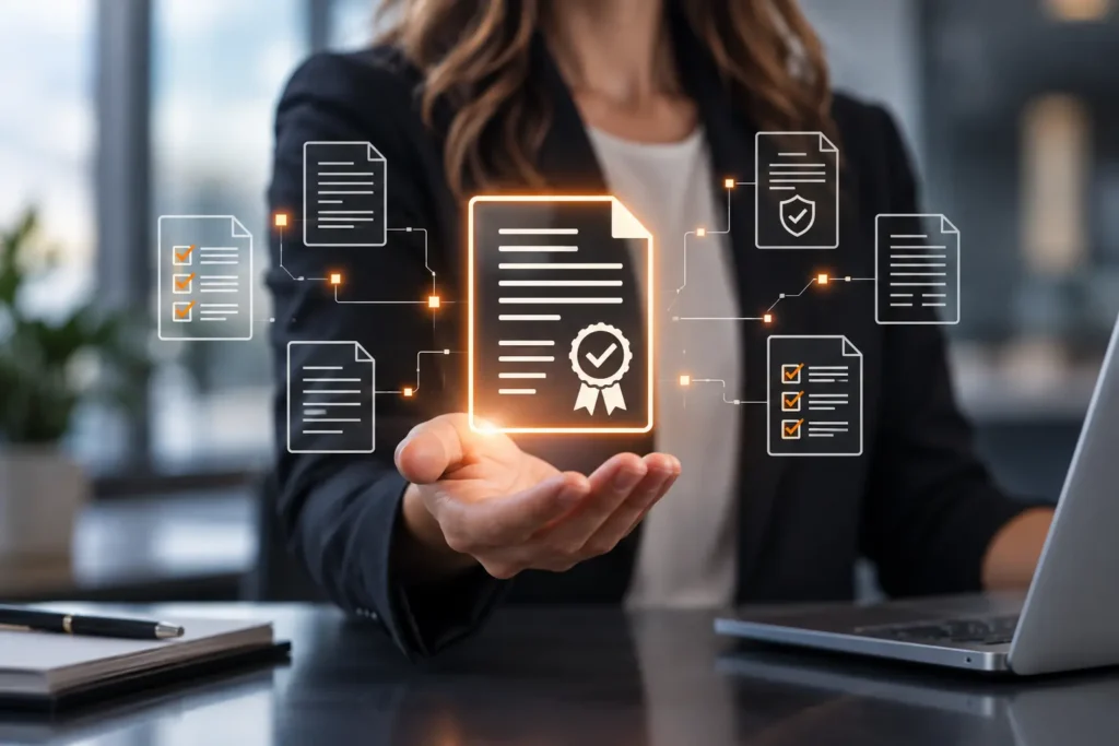 an agent uses ai to complete a Certificate of Insurance